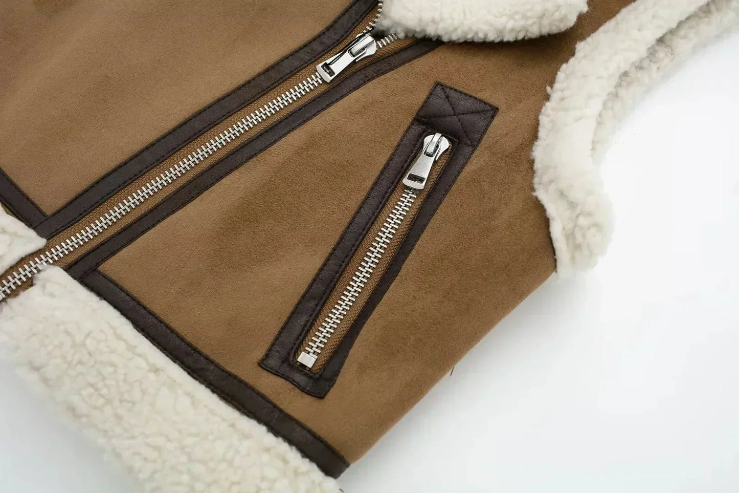 Asymmetrical zip-up cardigan for women