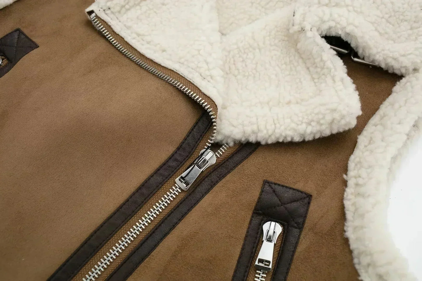 Asymmetrical zip-up cardigan for women