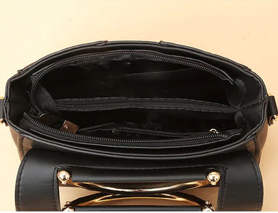 Ali - Schicke vegane Ledertasche mit Deckel