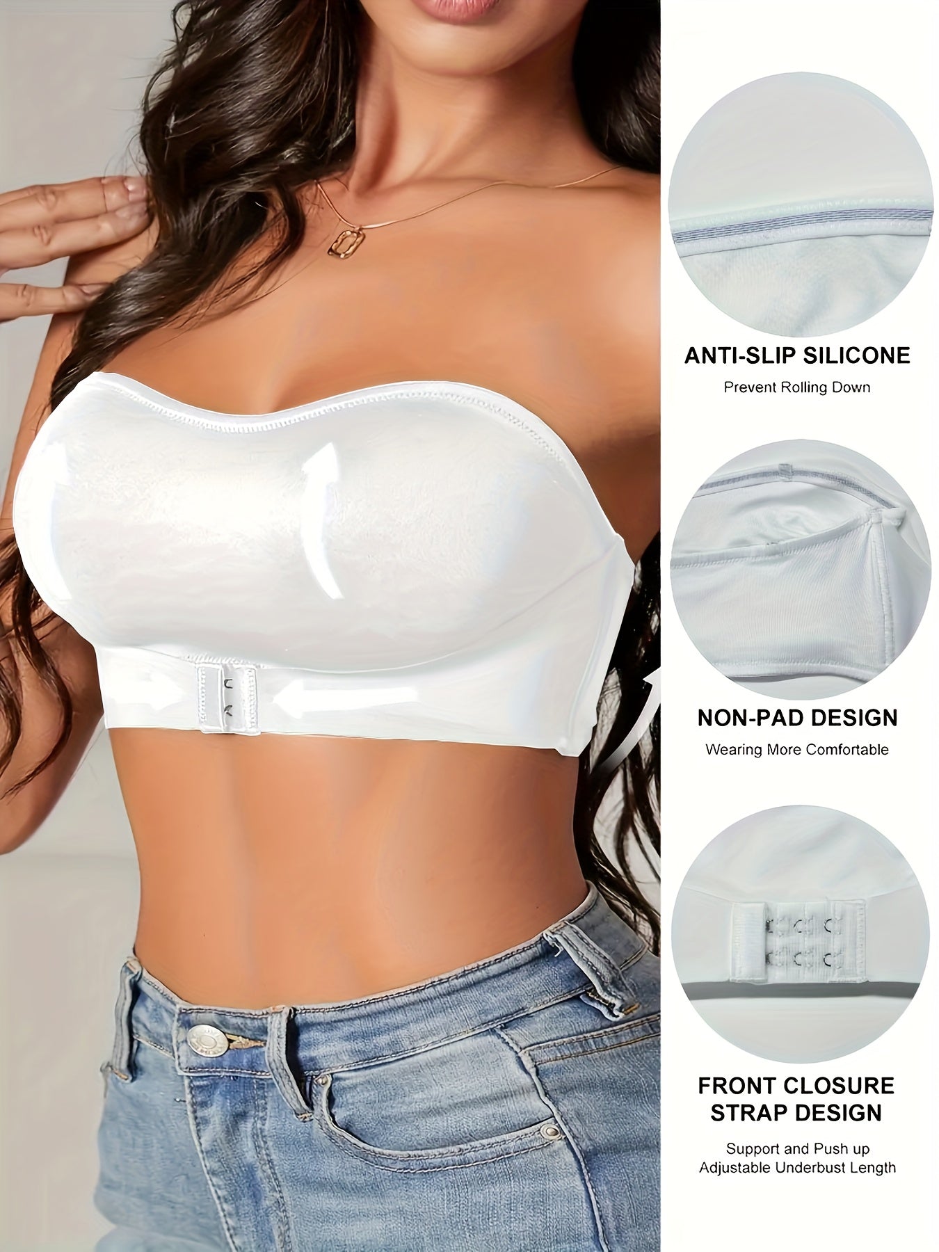 Naomi | Sujetador bandeau deportivo sin costuras antideslizante – Comodidad y estilo