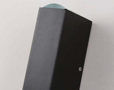 Aplique de pared LED negro moderno para uso exterior