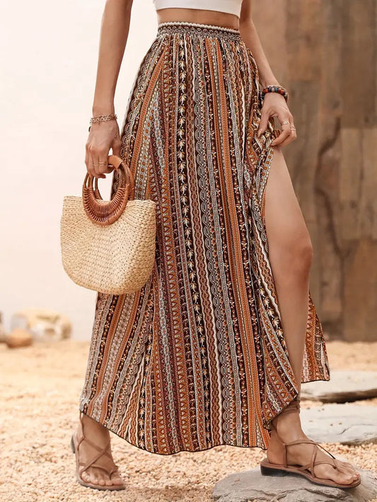 Gonna lunga con stampa tribale per l'estate - Aristea