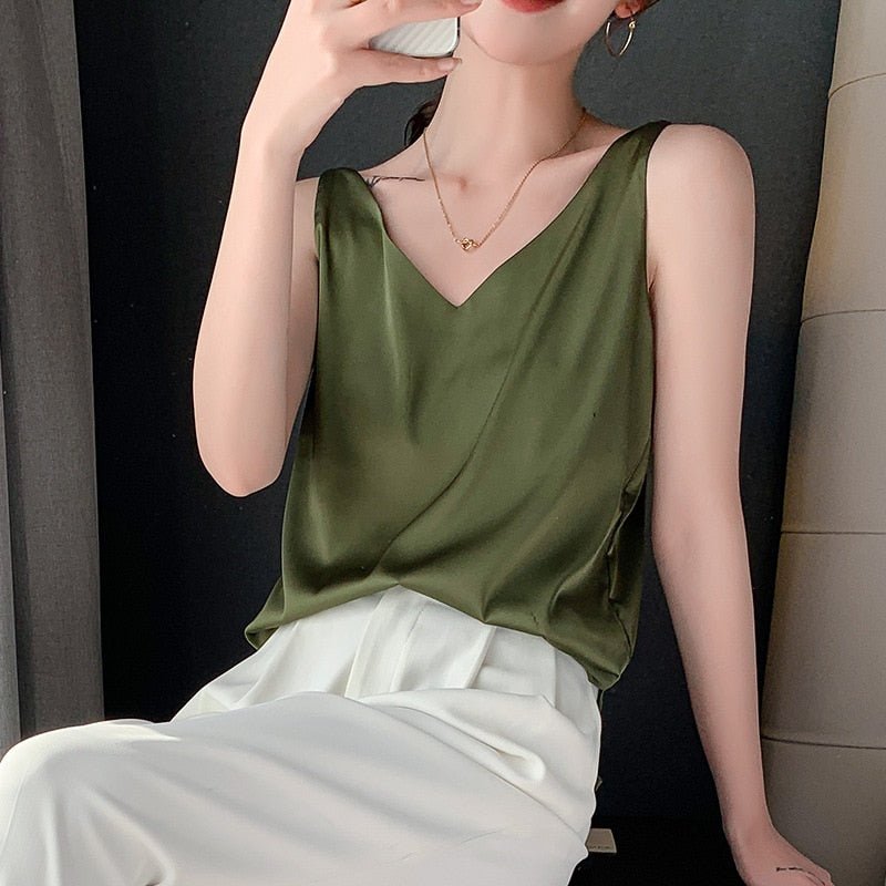 Trina - Luxuriöse Seidenweste für Frauen in elegantem Stil