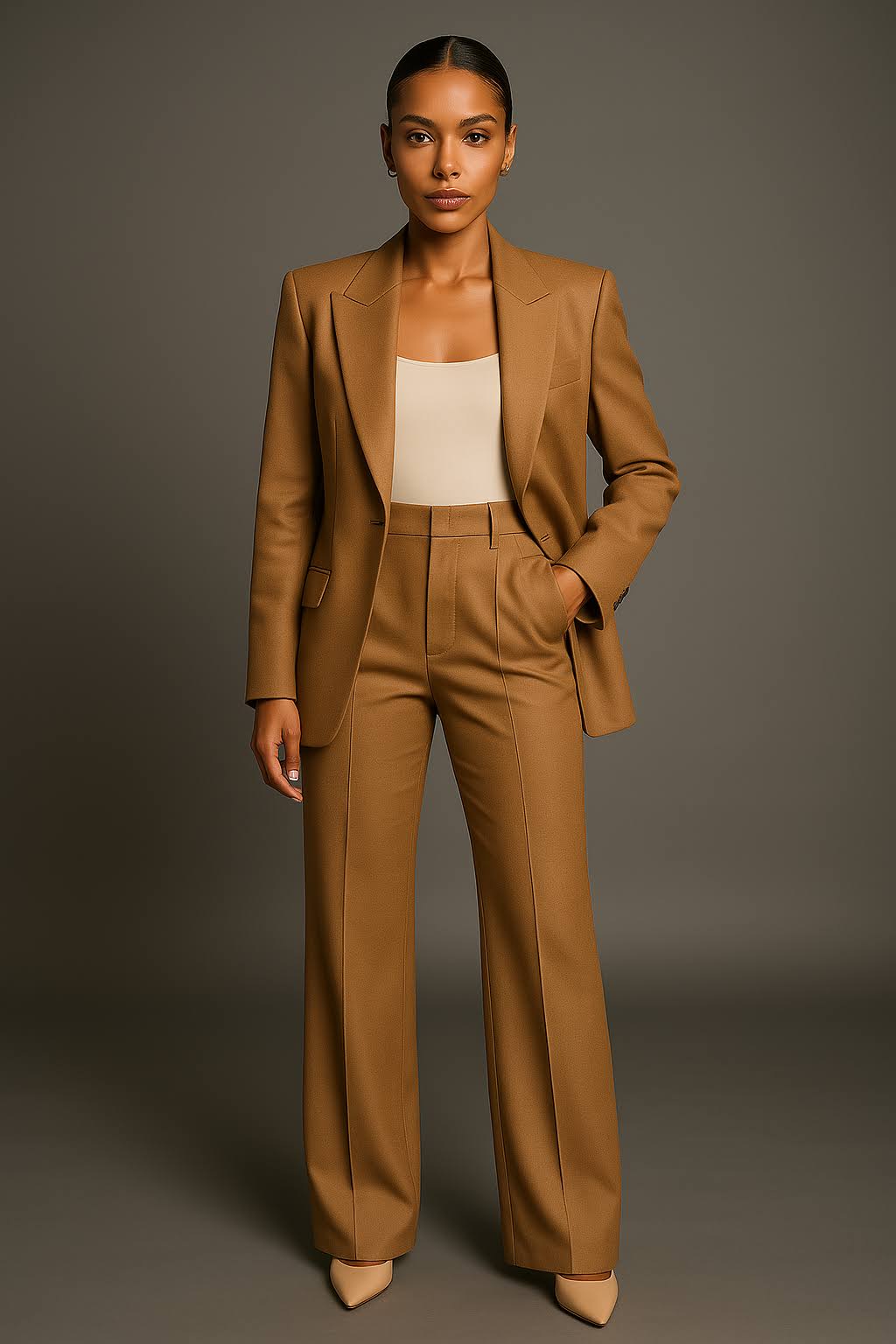 Ensemble blazer et pantalon deux pièces pour femmes
