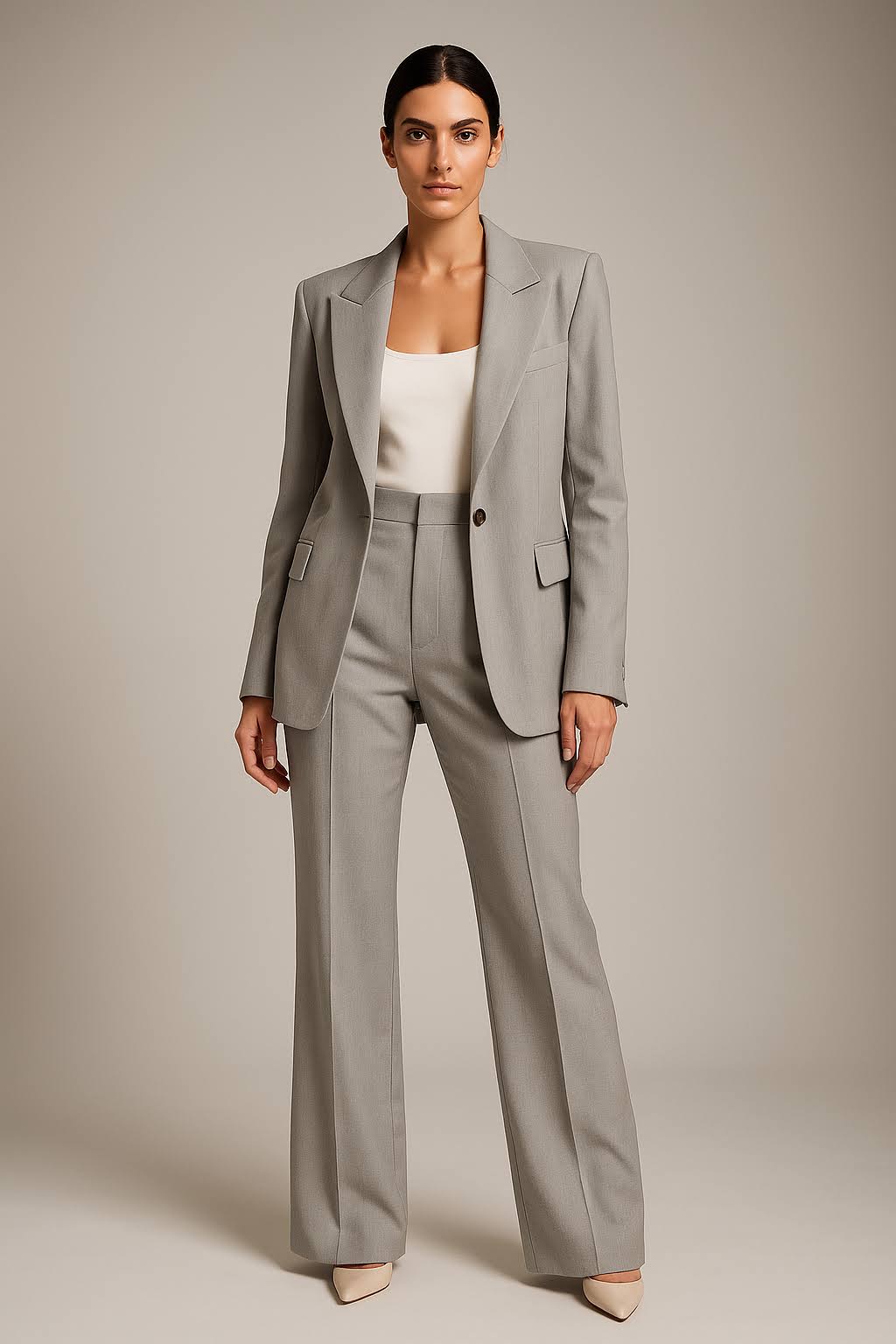 Zweiteiliges Blazer- und Hosenset für Damen