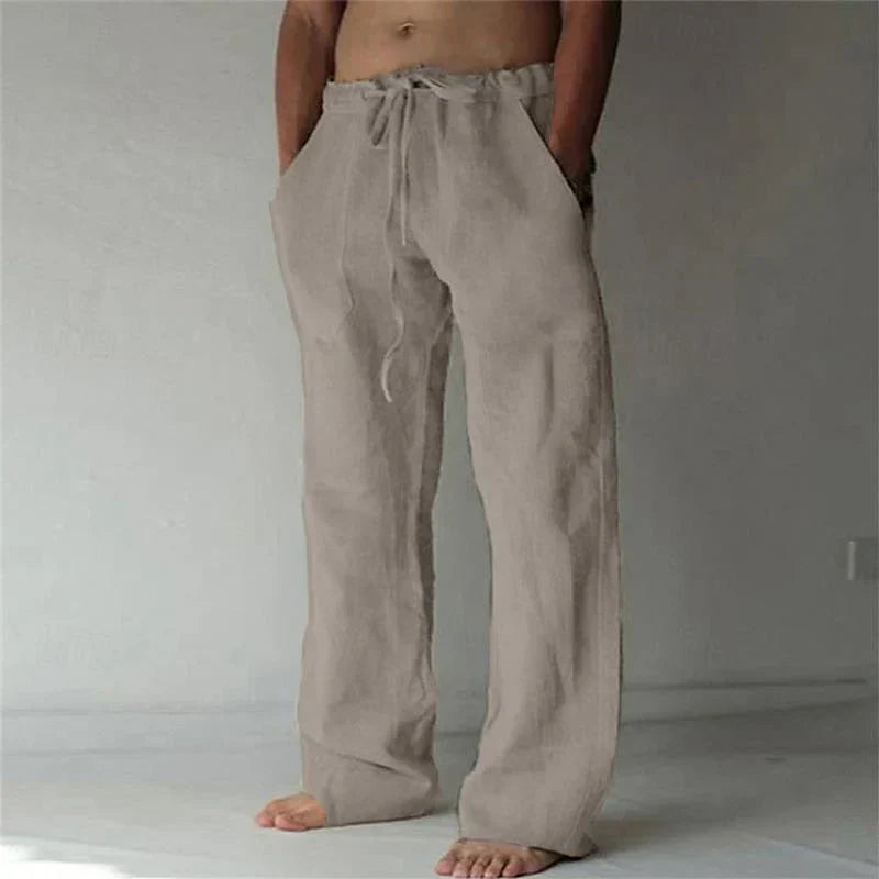 Baggy Linen Pants for Men Made of High-Quality Linen