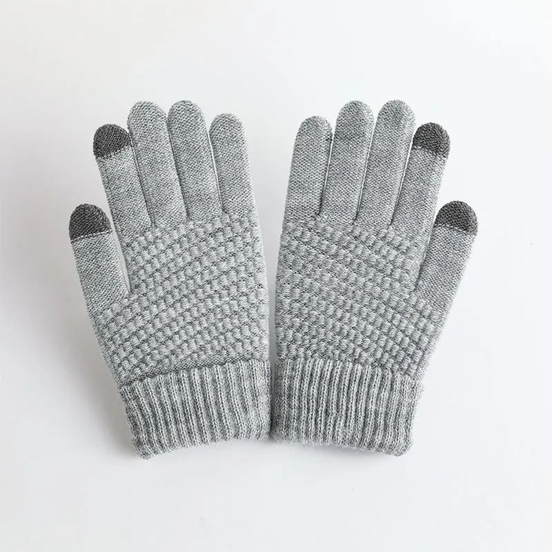 Gants d'hiver en tricot cachemire pour femmes