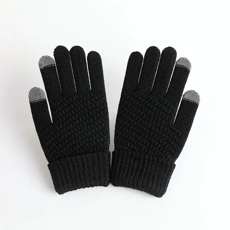 Gants d'hiver en tricot cachemire pour femmes