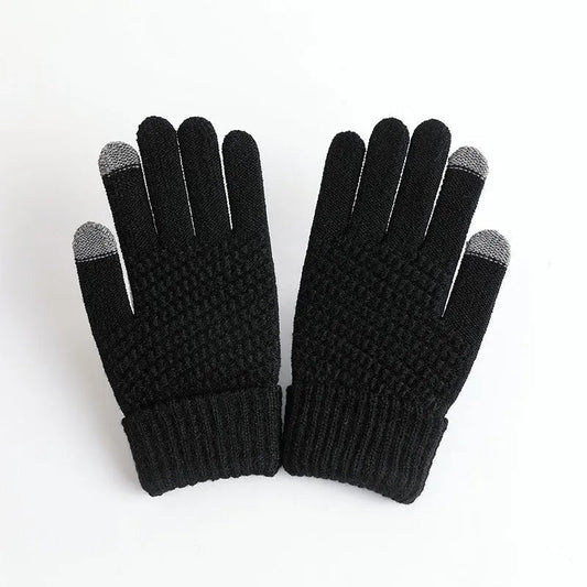 Gants d'hiver en tricot cachemire pour femmes