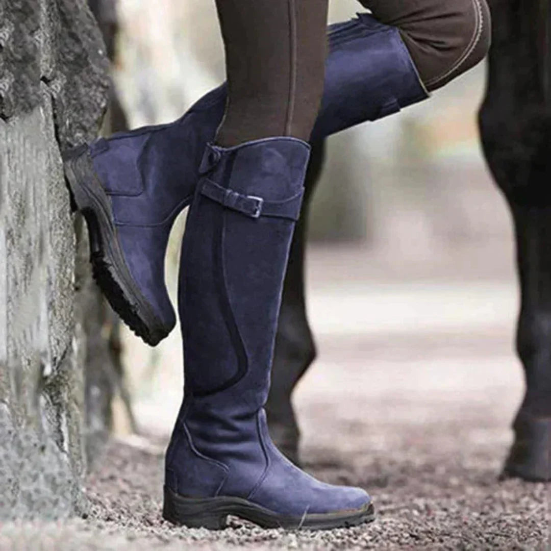 Botas de montar para mujer hasta la rodilla | Botas largas estilo clásico ecuestre