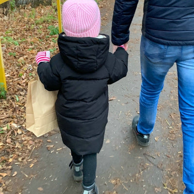 Warme Winter Parka Jacke für Kinder