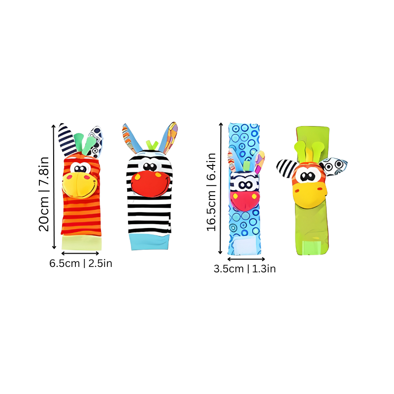 Baby Sensory Rattles Weiches Stoffspielzeug Set