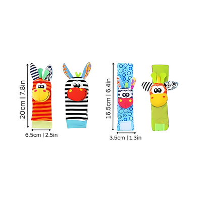 Baby Sensory Rattles Weiches Stoffspielzeug Set