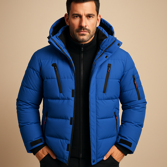 Veste d'hiver homme imperméable avec doublure chaude | Design adapté à l'extérieur