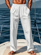 Weit geschnittene Herren Leinenhose | Luftige Sommerhose mit klassischem Stil