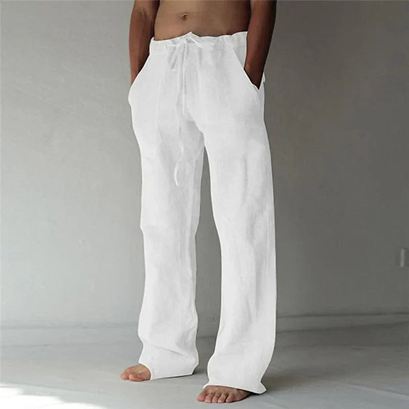 Baggy Leinenhosen für Männer aus hochwertigem Leinen