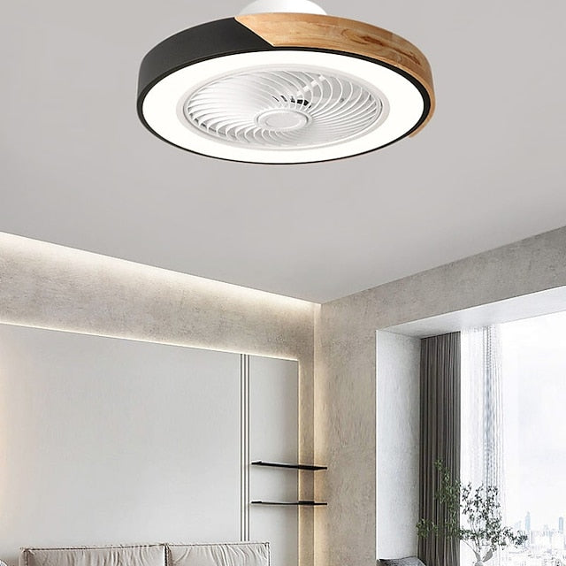 Deckenventilatorlampe - Leise LED-Beleuchtung mit Ventilator und Fernbedienung